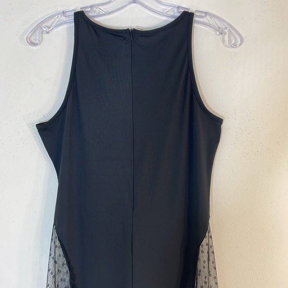 NWT. Blogger’s Favorite Katch Me Large Darla Black Spot Mesh Keyhole Jumpsuit. - Picture 14 of 16